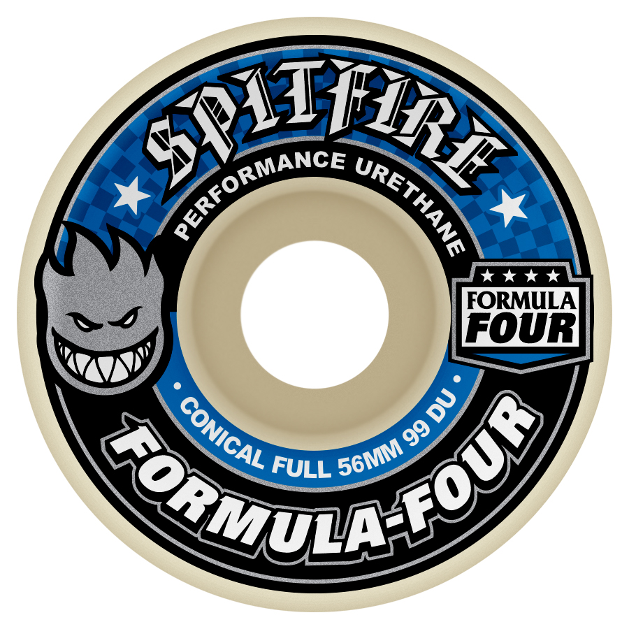 SPITFIRE WHEELS 56MM F4 99D CONICAL FULL - Tôpette Skateboards & Lifestyle